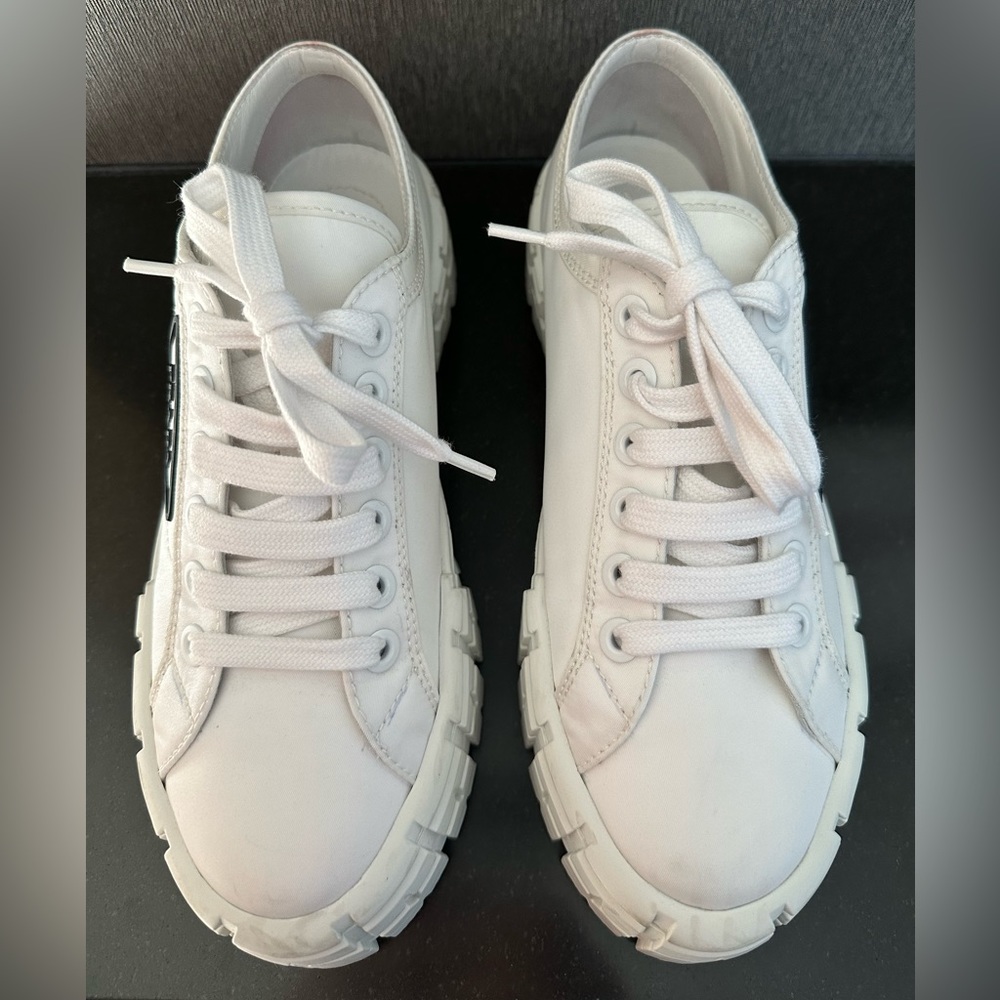 Prada Logo Lug Platform Sneaker - Picture 2 of 11